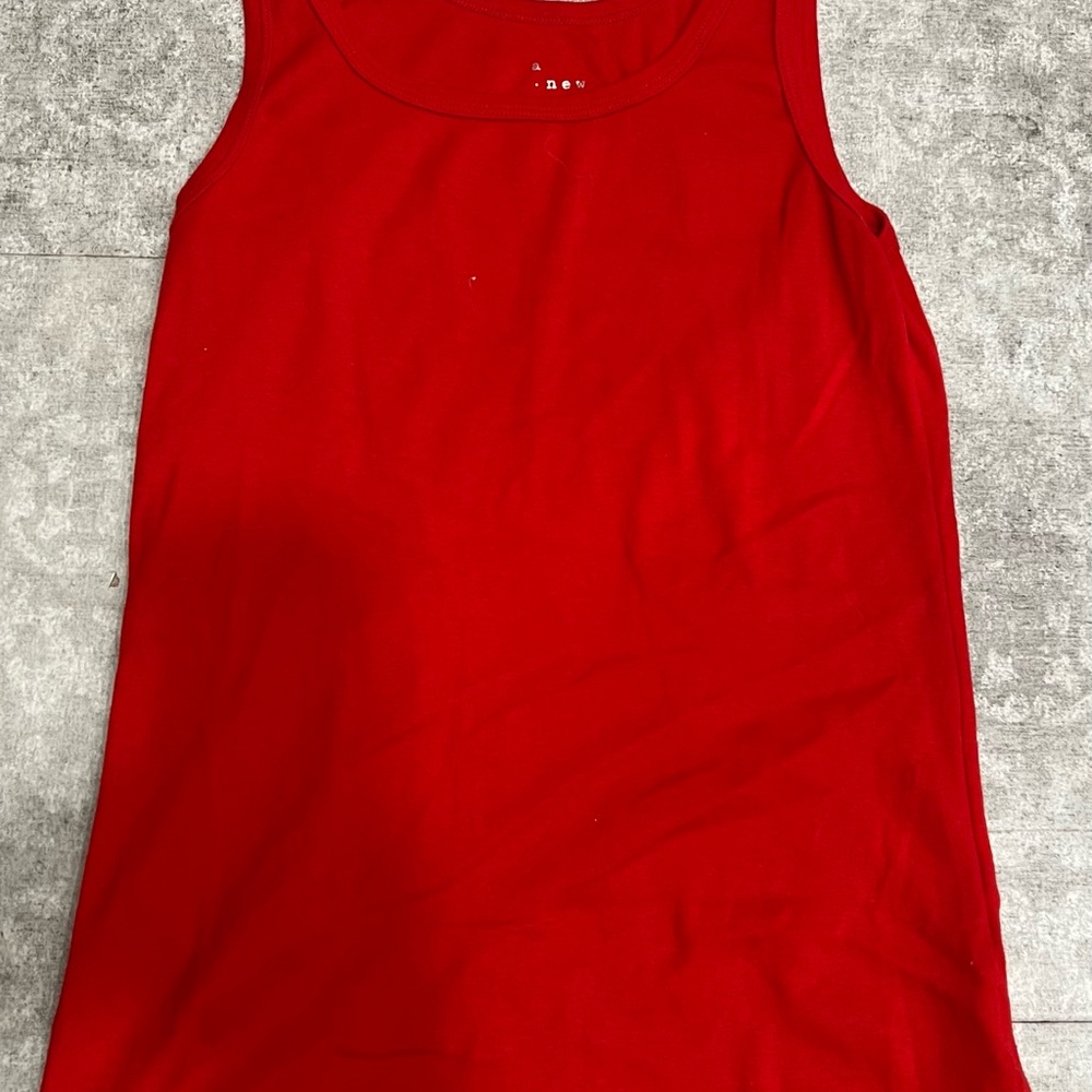 a new day Red Sleeveless Tank Top